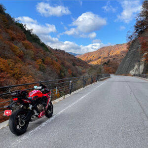 日光の北を走るr23の紅色風景⑥