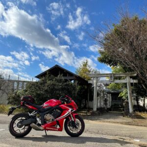 成田空港に隣接する東峰神社with CBR650R