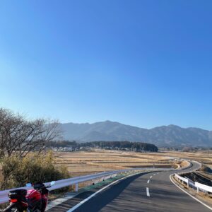 冬の茨城の田園風景④爽快ロード