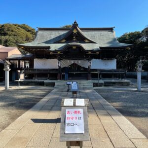 酒列磯前神社の本殿にて