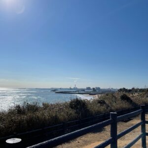 古房地公園の展望台からの海の眺め