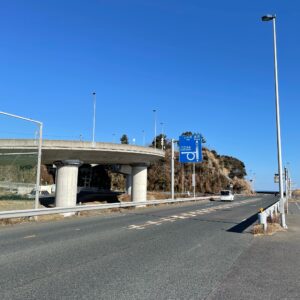 浜の宮ロードパークかららせん橋の眺め