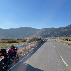 冬の茨城の田園風景③農道