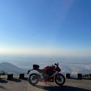 ハンググライダー離陸場の絶景with CBR650R②