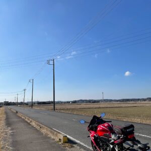 冬の茨城r106を走る