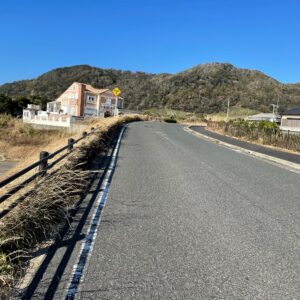 「漁港食堂だいぼ」さんへ続く道にて