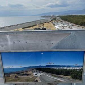 ドラゴンタワーより西方面の三保の松原を望む