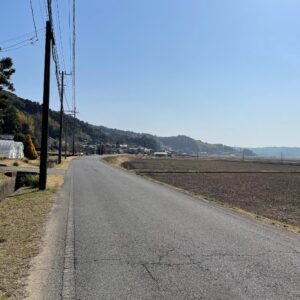 いすみポッポの丘近くの田園風景にて