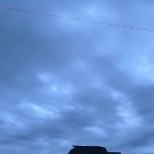ツーリング出発前の埼玉自宅近くの朝空