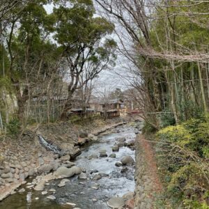 伊豆修善寺の桂川の眺め