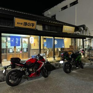 白河の「麵屋 誠」さんにてwith CBR650R&ninja650