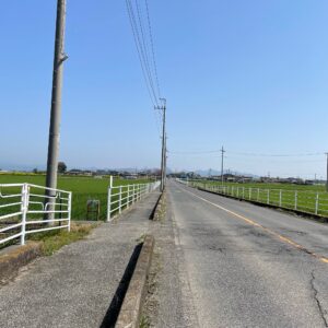 足利付近の田園ロードの風景
