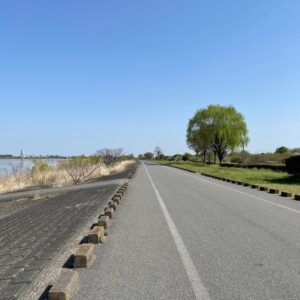 渡良瀬遊水地の中央エントランス内の風景にて