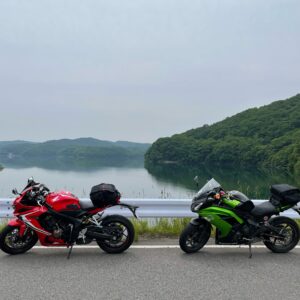 羽鳥ダム上にてwith CBR650R &ninja650②