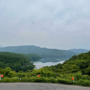 羽鳥湖展望台にて