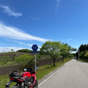 r44沿いにある荒船山キャンプフィールドにてwith CBR650R②