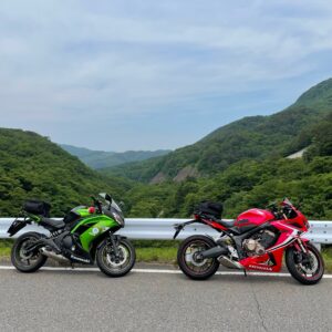 羽鳥ダム上にてwith CBR650R &ninja650③