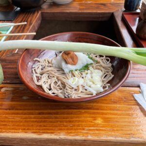 大内宿のこめやさんのねぎそば