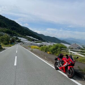 フルーツラインの爽快ロード風景with CBR650R②