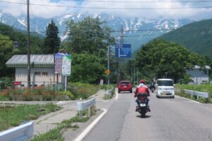 白馬八方スキー場のr322を走る