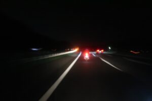 暗闇のr55を走る②