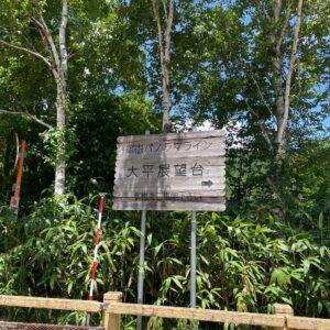 夏の大平御嶽展望台にて