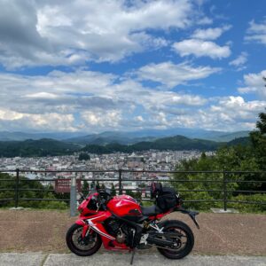 高山市を一望!アルプス展望公園スカイパークにてwith CBR650R