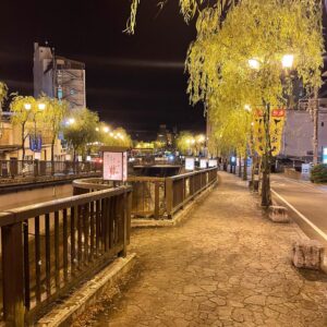 いい雰囲気の夜の下呂温泉街②