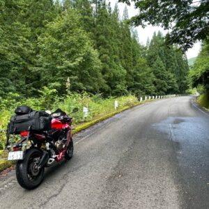 大規模林道真室川小国線を走るCBR650R②