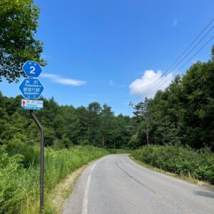 緑の福島県r2を北上