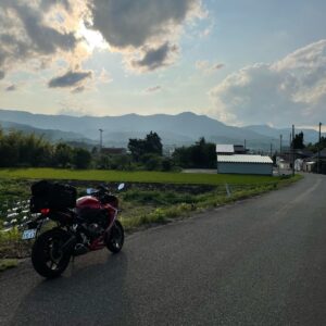 山岳街道「六十里越街道／旧道112号」を走るCBR650R⑫