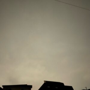 東北ロンツー出発時の埼玉自宅近くの朝空