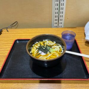 松尾八幡平ビジターセンターで食べたかけうどん