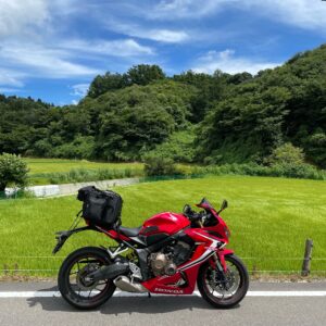 ふるさと農道細田・細畑東山線にてwith CBR650R