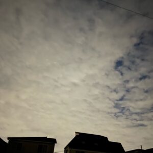 福島ツーリング出発前の埼玉自宅近くの朝空