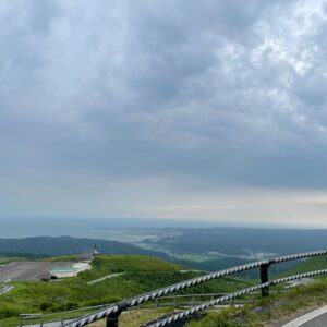 男鹿半島・寒風山回転展望台からの眺め