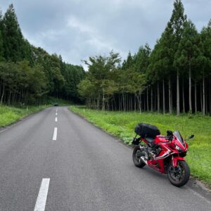 福島・石川広域農道を走るCBR650R③
