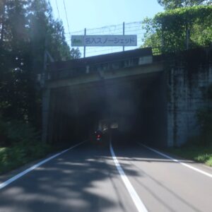 R252の幾多のスノーシェッドを走る