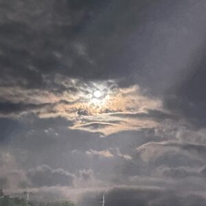 関越道・赤城高原SAで眺めた中秋の名月