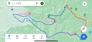 r466～r112～r66のルートMap