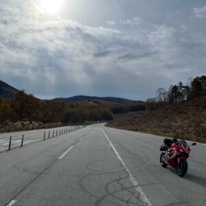 秋風景が広がる東御嬬恋線／r94を走るwith CBR650R③