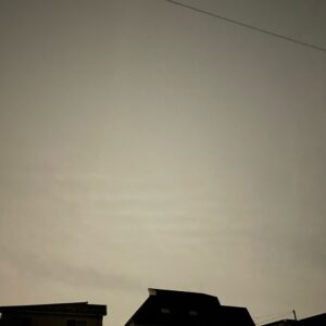 能登ツーリング出発前の埼玉自宅の朝空