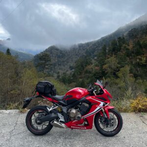 安房峠にてwith CBR650R②
