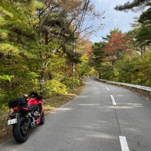 秋のチェリーパークラインを走るwith CBR650R