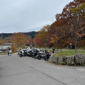 志賀高原山の駅の駐輪場