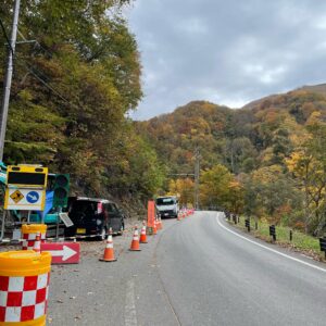 長野県r112のロード風景with CBR650R