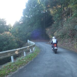 初冬の奥武蔵グリーンラインを走る