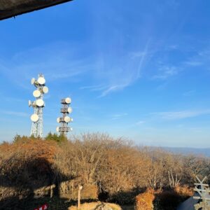 八溝山展望台から茨城方面を眺める