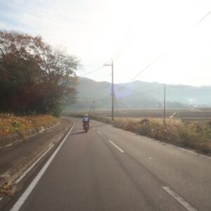 栃木県東部の自然豊かなロードを走る