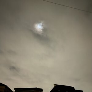 12/18ツーリング出発前の埼玉自宅近くの朝空